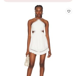 House of Harlow 1960 Justina Mini Dress in Ivory